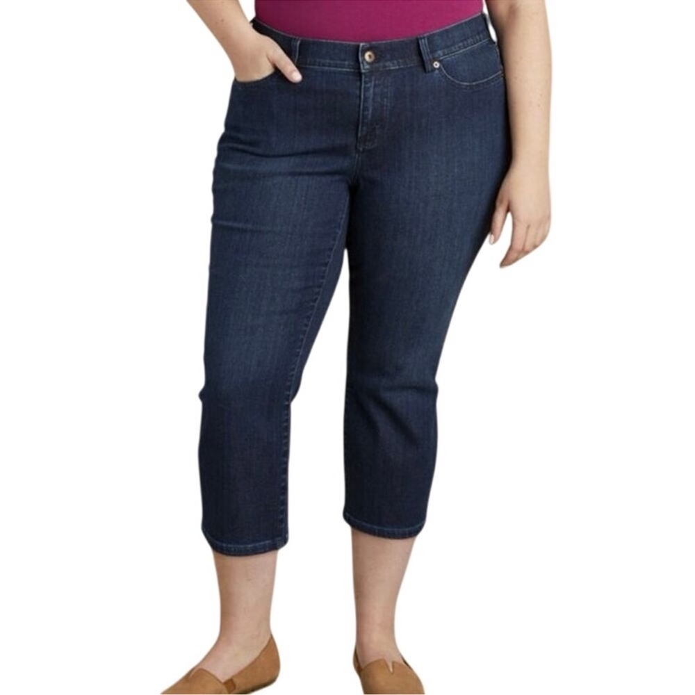 Duluth Trading Co Daily Capri Plus Size Denim Jeans Size 18W